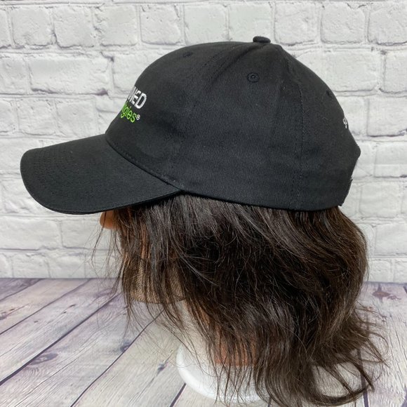 Baseball Hat Cap Strap Back Black Refined Technologies Embroidered FERSTEN - Picture 2 of 9